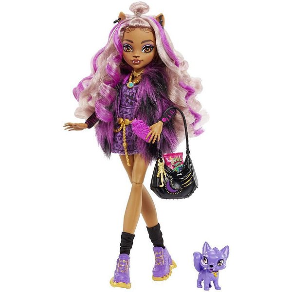 Monster HIGH com PET + Acessórios Clawdeen