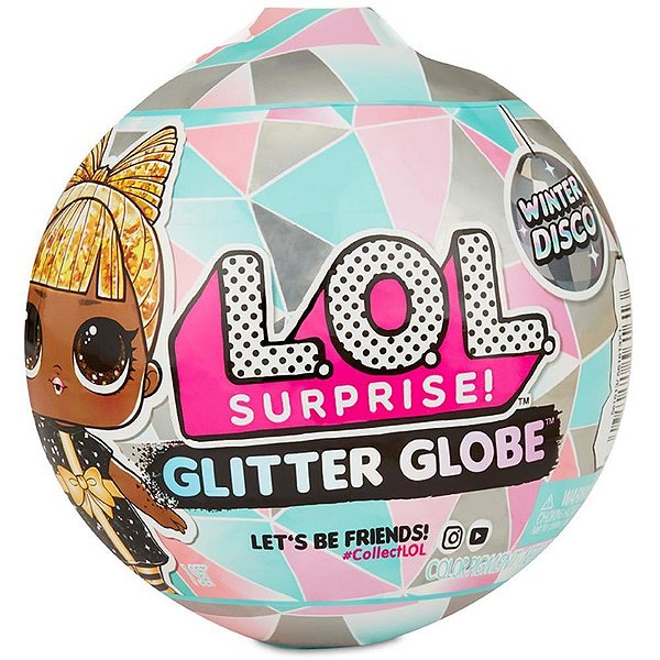 Miniatura Colecionável LOL Surprise Glitter Globe 8 Surpresas