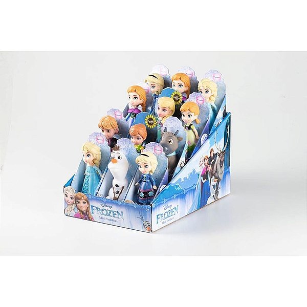 Miniatura Colecionável Frozen - Display com 12 Figuras