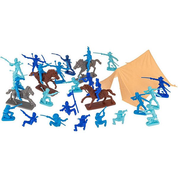 Miniatura Colecionável Forte Apache Soldadosem Barraca