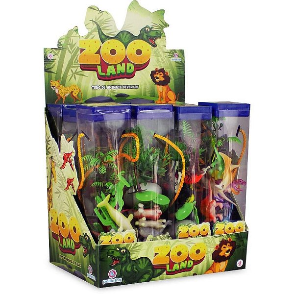 Miniatura Colecionável Coleção Zoo Dino e Animais (S) DPCOM 12