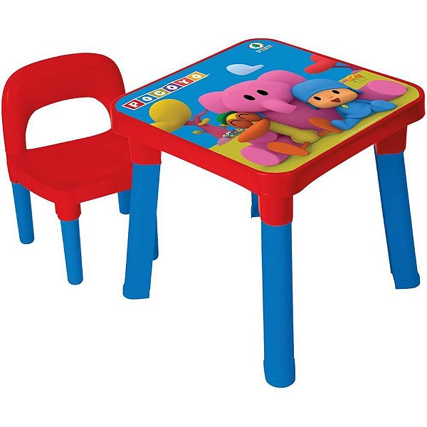 Mesinha e Cadeira Pocoyo Mesa com Cadeira
