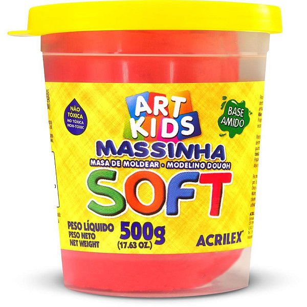 Massa para Modelar SOFT 500G Vermelho BS Amido