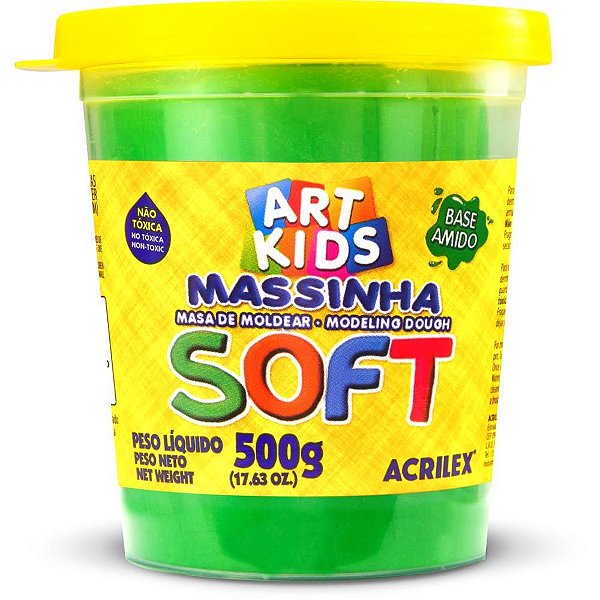 Massa para Modelar SOFT 500G Verde Base de Amido