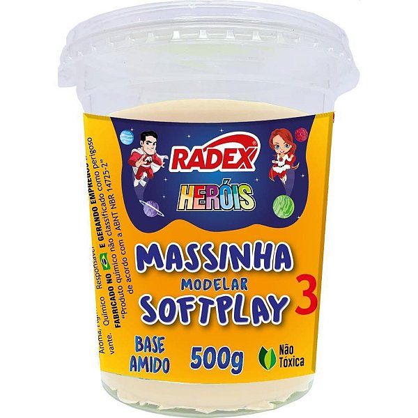 Massa para Modelar Heróis 500G Branco BS Amido