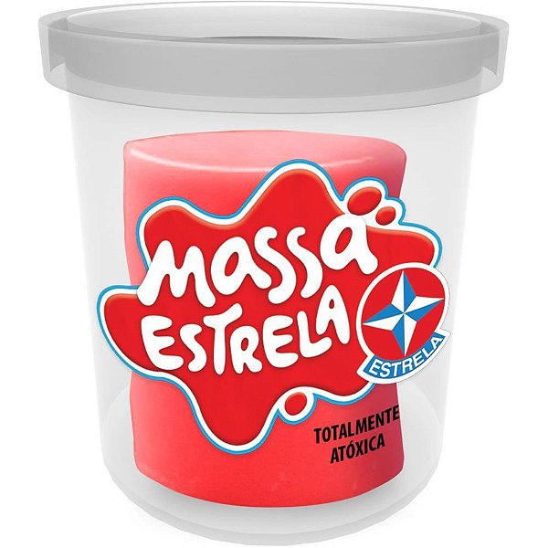 Massa para Modelar Criativa Estrela Pote único - 8 Cores