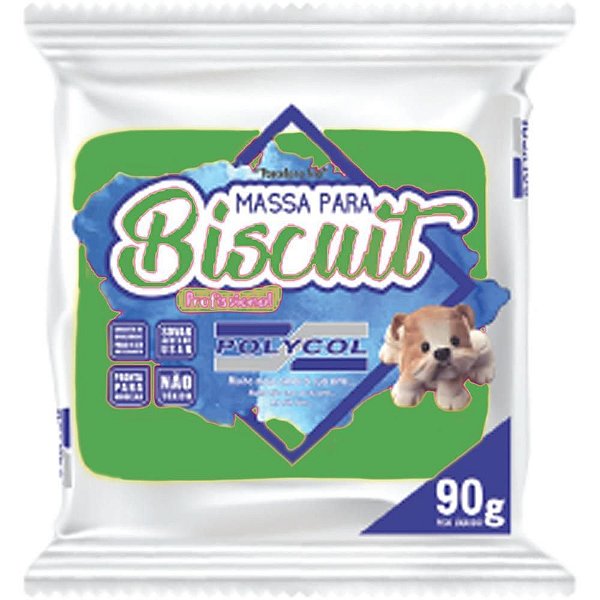 Massa de Porcelana Fria Biscuit 90G Verde Folha CX com 12