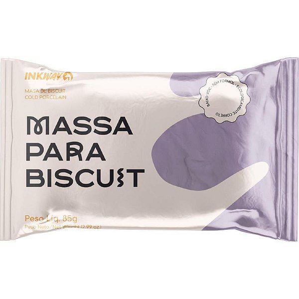 Massa de Porcelana Fria Biscuit 85G Lilás CX com 10