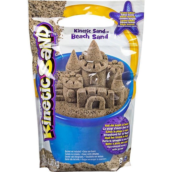 Massa Areia Marrom Kinetic SAND 1,36KG - COR Natural
