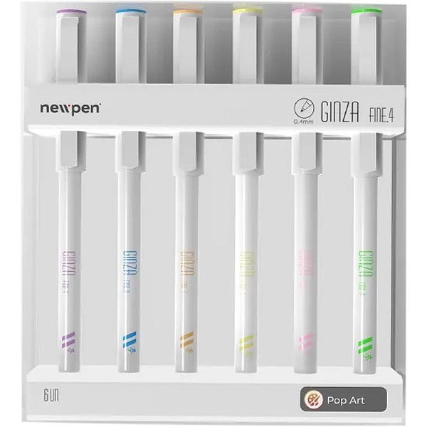Marcador Artístico Ginza PRO POP ART 6CORES