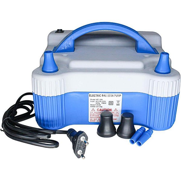 Máquina para ENCHER Balão Inflador Elétrico 2 Bicos 220V - Potência 1300W