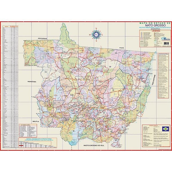 Mapa Periódico Estado de Mato Grosso