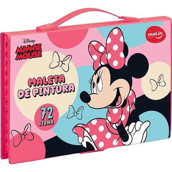 Maleta para Pintura Minnie Completa com 72 ITENS