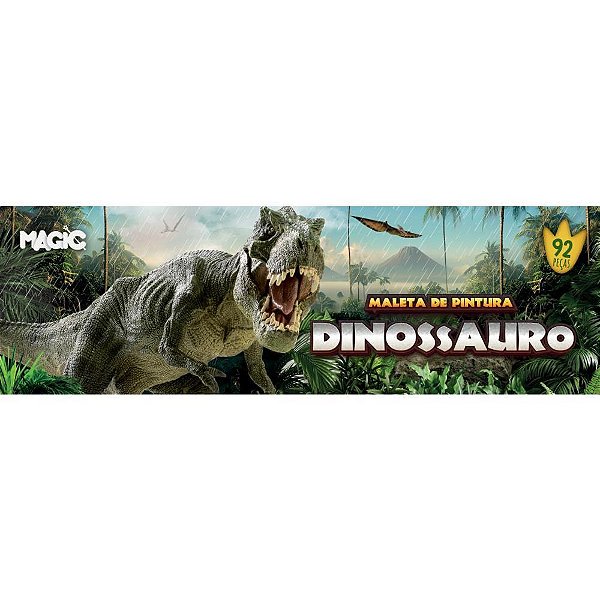 Maleta para Pintura Dinossauro 92 Peças