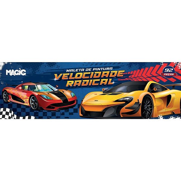 Maleta para Pintura Carros 92 Peças