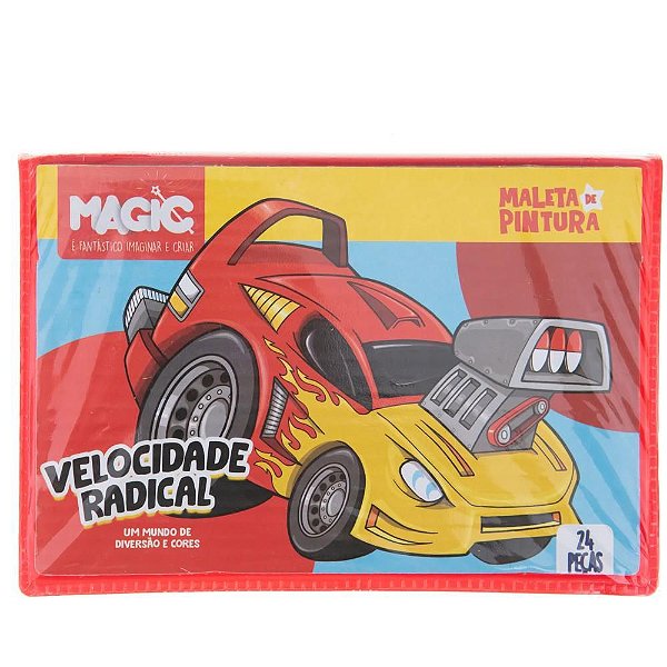 Maleta para Pintura Carros 24 Peças