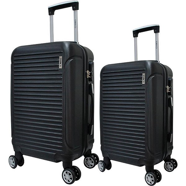 Mala de Viagem ABS 360º com 2 Peças Preto (17899806947417) com 02
