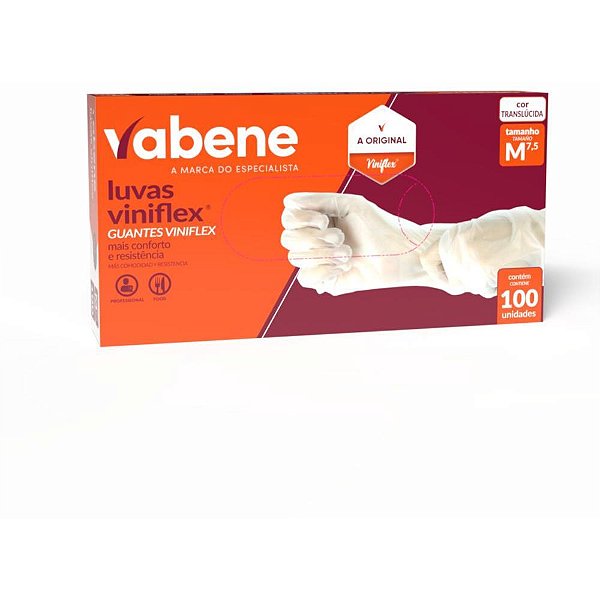 Luva Viniflex M Caixa com 100