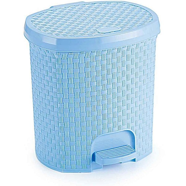 Lixeira Rattan Azul BABY 6L