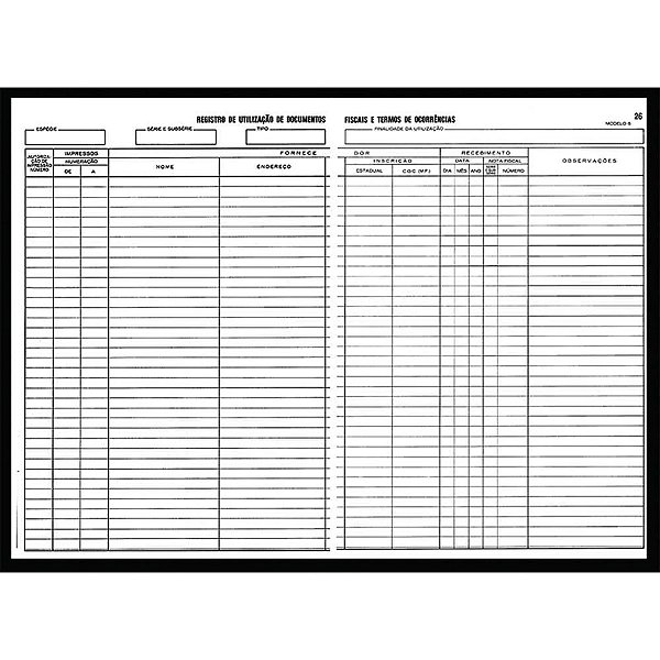 Livro MOD06 UTILDOCFISCOCORR50F PCT com 10