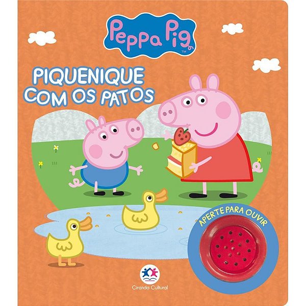 Livro Sonoro Peppa PIG 18X16CM 6PGS 1BOTÃO