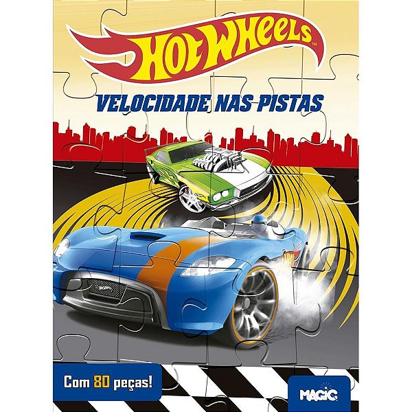 Livro QUEBRA-CABEÇA HOT Wheels 27X20CM 8 Páginas