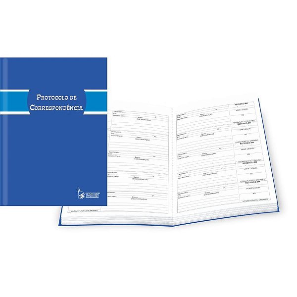 Livro Protocolo Correspond 1/4 100 Folhas