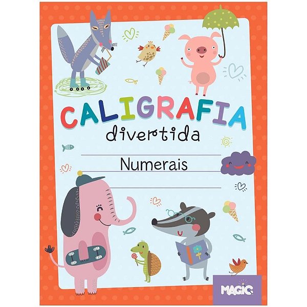 Livro Pedagógico Caligrafia Numerais 16 Páginas 27X19CM