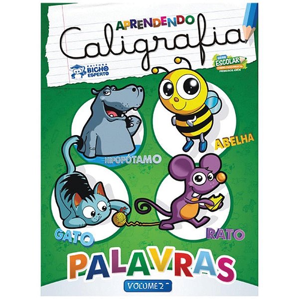 Livro Pedagógico Caligrafia N2 Palavras - Pacote com 5