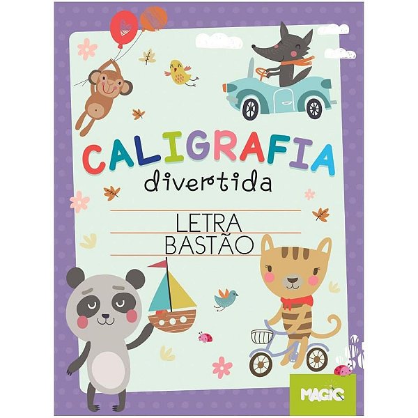 Livro Pedagógico Caligrafia Letra de Forma - 16 Páginas, 27X19CM