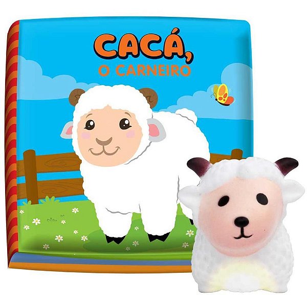 Livro para Banho Caca, o Carneiro com LUZ