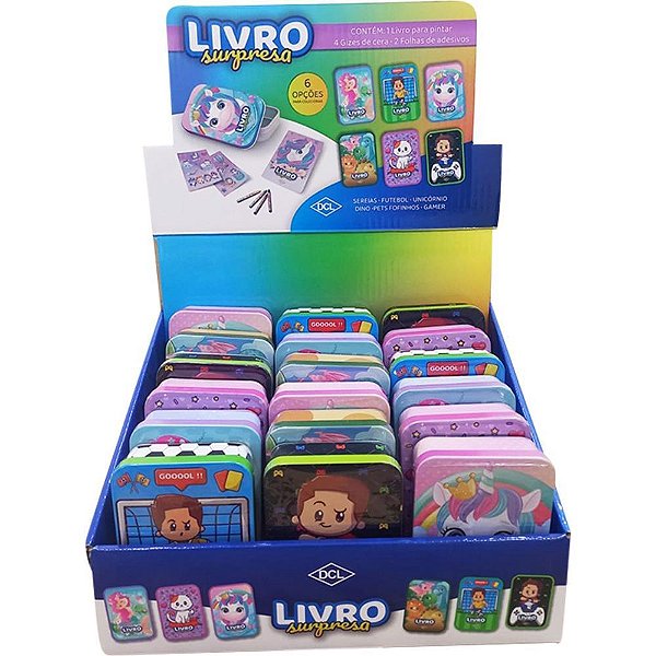 Livro Infantil Ilustrado Surpresa Latinha Sortido DCL