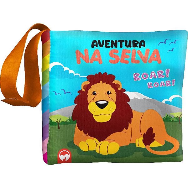 Livro Infantil Ilustrado "aventura NA Selva" - Livro de Pano Bebê Feliz