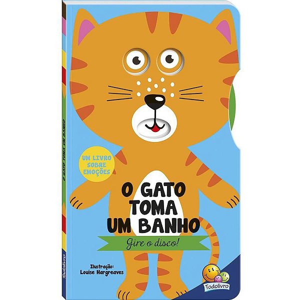 Livro Infantil Ilustrado Gire o Disco Gatinho 8PAG