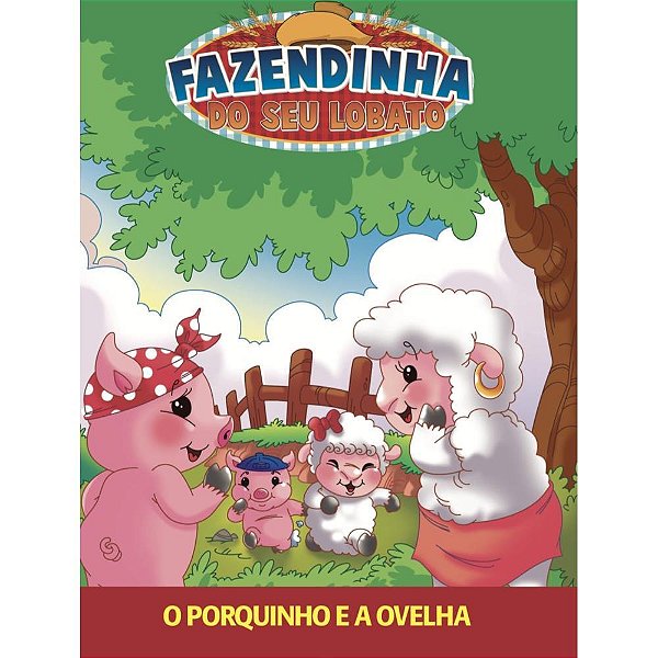 Livro Infantil Ilustrado Fazendinha Seu Lobato - Pacote com 08