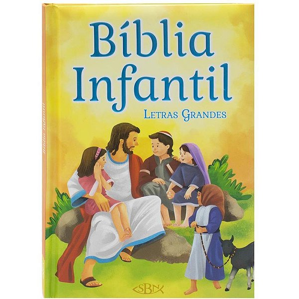 Livro Infantil Ilustrado Bíblia Infantil Letras Grandes 120 Páginas