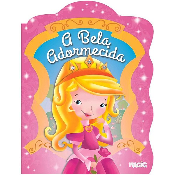 Livro Infantil Ilustrado a Bela Adormecida Recortado 16 Páginas