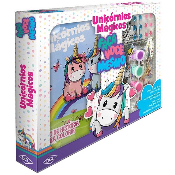 Livro Infantil Colorir Unicórnios Faca Você Mesmo
