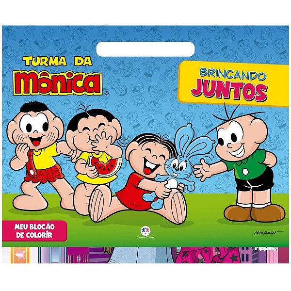 Livro Infantil Colorir Turma da Mônica Meu Blocão - 48 Páginas