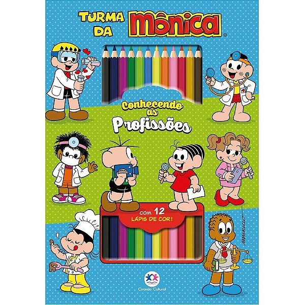 Livro Infantil Colorir Turma da Mônica KIT Colorir