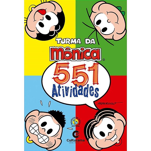 Livro Infantil Colorir Turma da Mônica - 551 Atividades