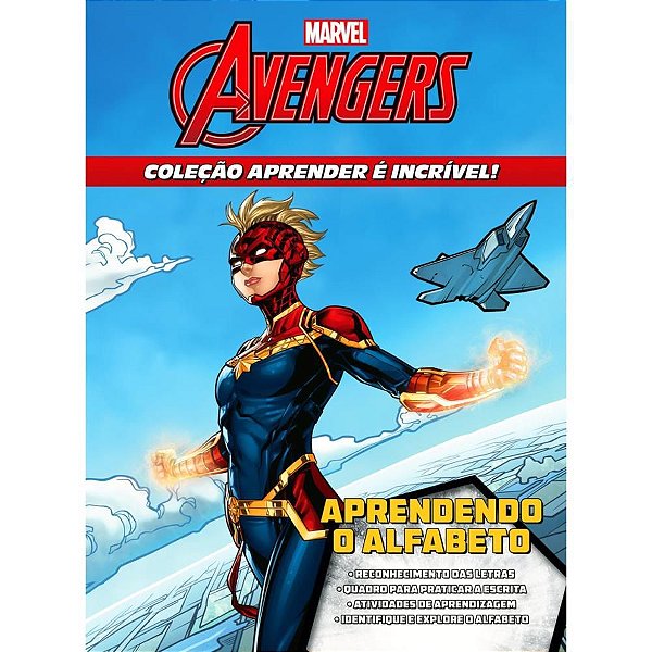 Livro Infantil Colorir THE Avengers - Aprender É Incrível - 4 Títulos - Pacote com 04