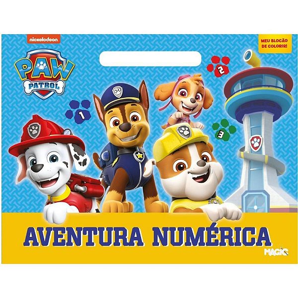 Livro Infantil de Colorir Patrulha Canina - Meu Blocão com 48 Páginas