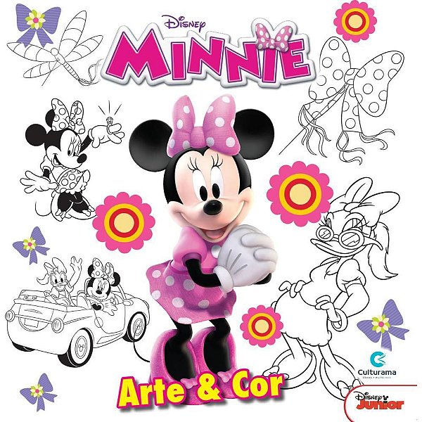 Livro Infantil de Colorir Minnie ARTE e COR - 27X27 CM, 36 Páginas