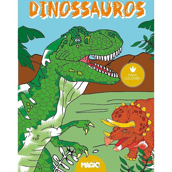 Livro Infantil de Colorir Contos Clássicos de Dinossauro