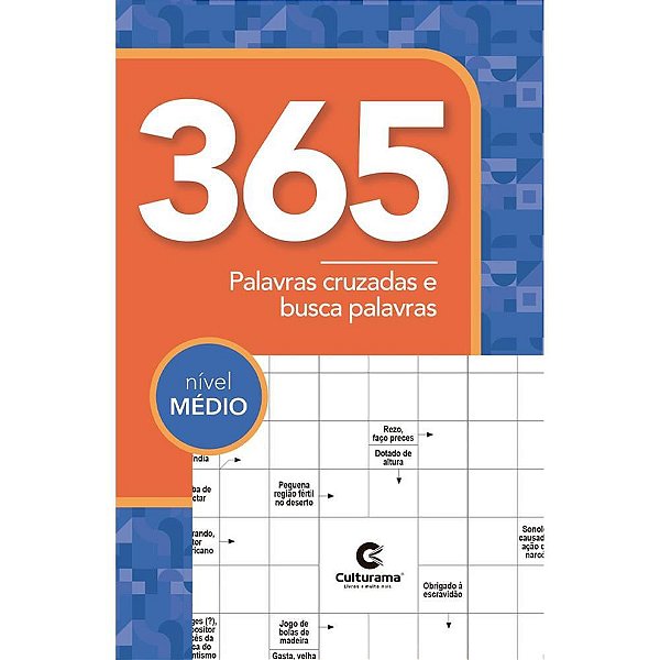 Livro Infantil Colorir 365 Palavras Cruzadasem Caca PAL