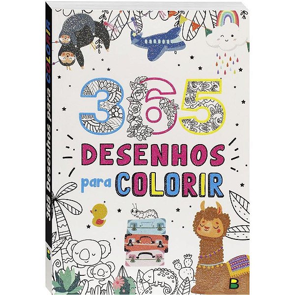 Livro Infantil Colorir 365 Desenhos BR 288 Páginas