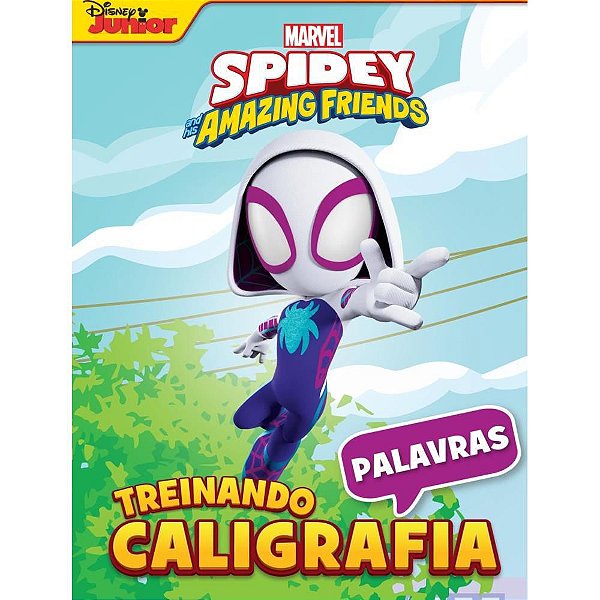 Livro Ensino Marvel Treinando Caligrafia 4 PCT com 04