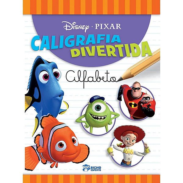 Livro Ensino Disney Caligráfica Divertida - Pacote com 04