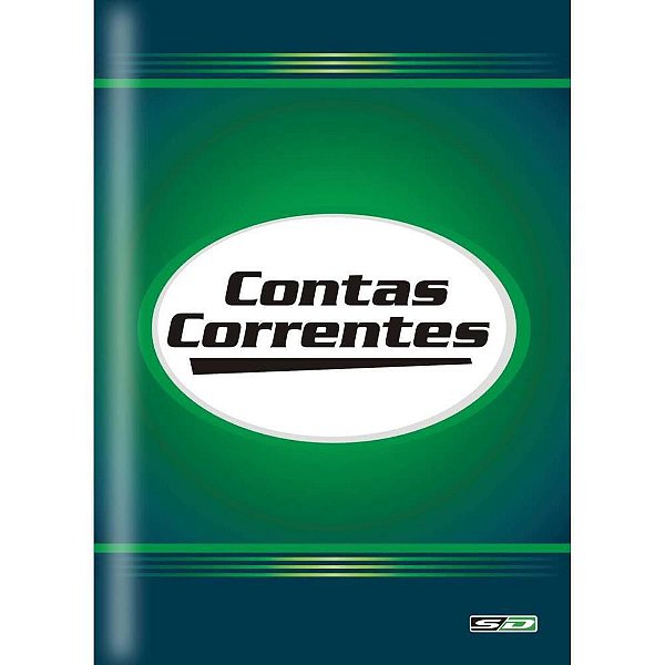 Livro Conta Corrente 1/4 50 Folhas Pacote com 10 1